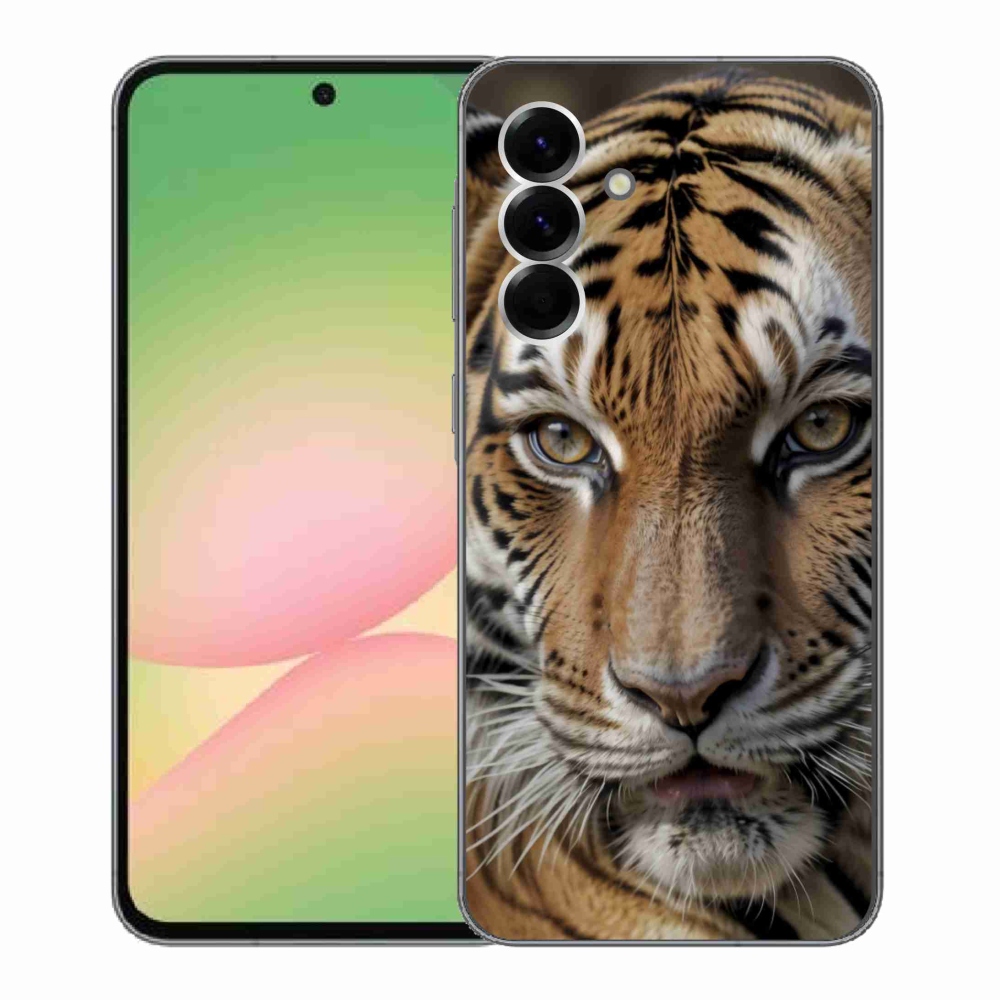 Gélový kryt mmCase na Samsung Galaxy A56 5G - tigrie pohľad