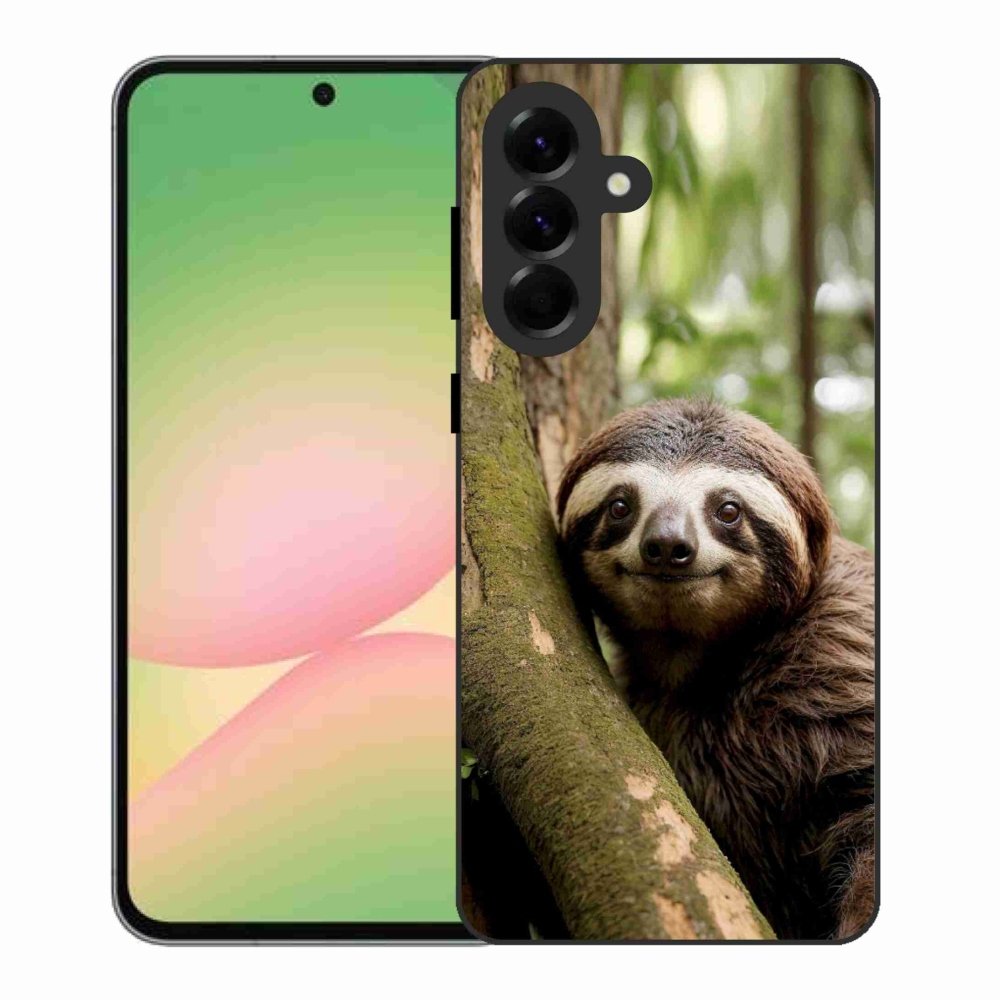 Gélový kryt mmCase na Samsung Galaxy A56 5G - usmievavý leňochod