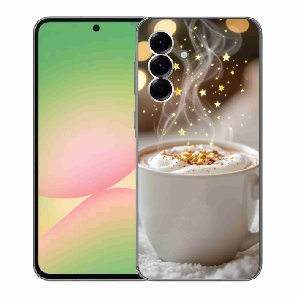 Gélový kryt mmCase na Samsung Galaxy A56 5G - vianočný horúci nápoj