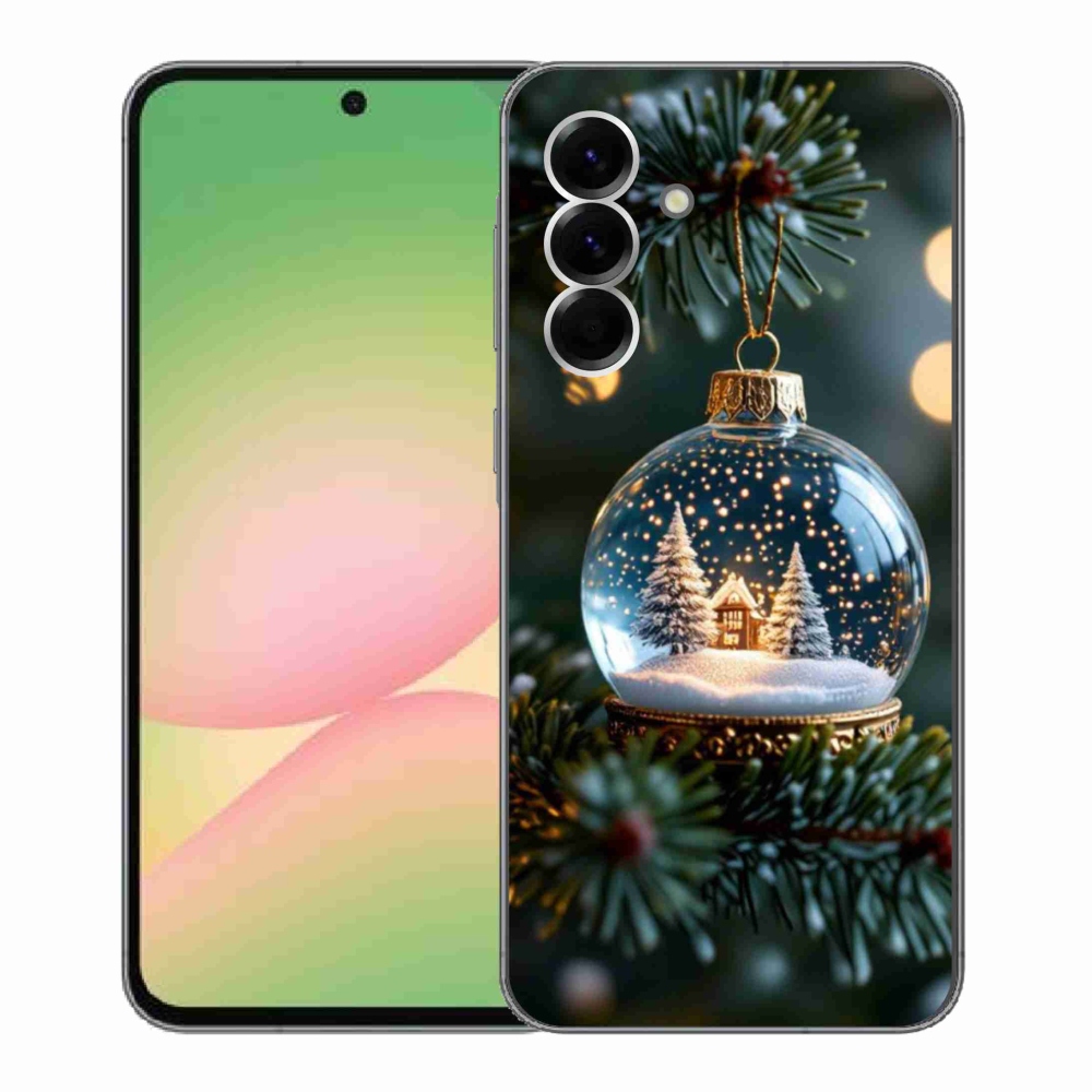 Gélový kryt mmCase na Samsung Galaxy A56 5G - vianočné gule 2