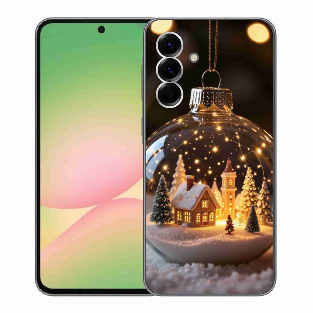 Gélový kryt mmCase na Samsung Galaxy A56 5G - vianočné gule 3