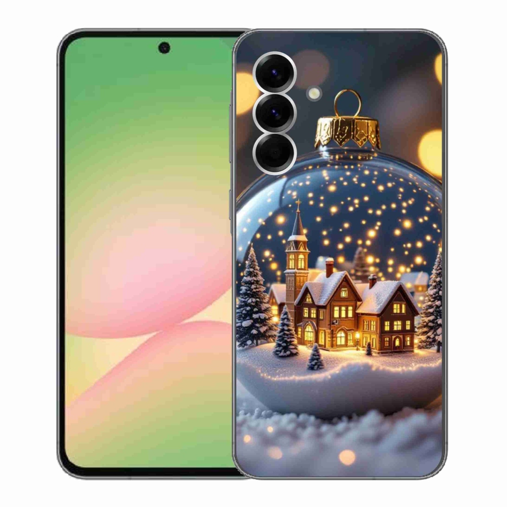 Gélový kryt mmCase na Samsung Galaxy A56 5G - vianočné gule 4