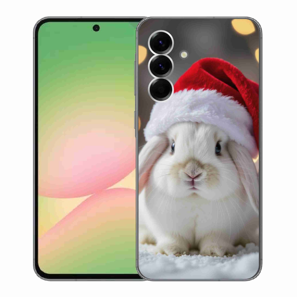 Gélový kryt mmCase na Samsung Galaxy A56 5G - vianočný králik