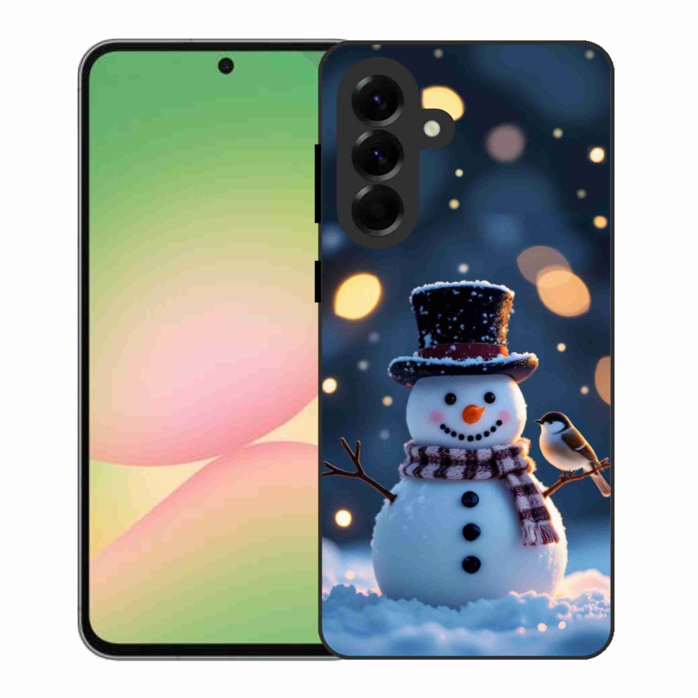 Gélový kryt mmCase na Samsung Galaxy A56 5G - vianočný snehuliak