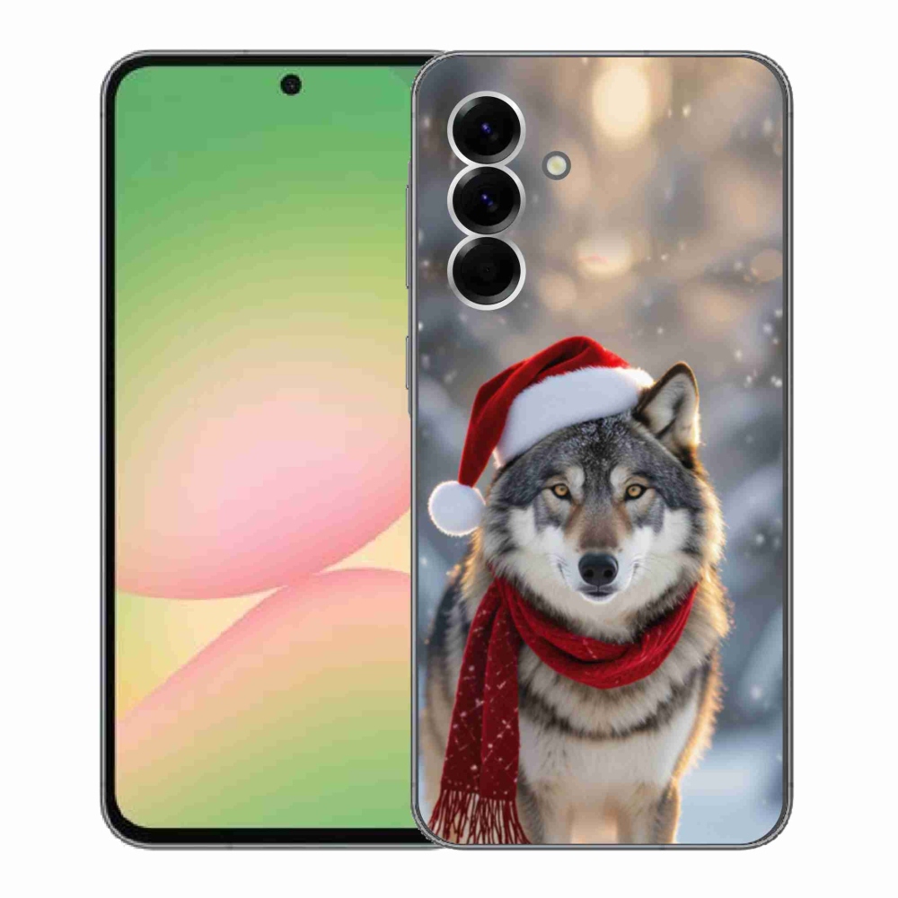 Gélový kryt mmCase na Samsung Galaxy A56 5G - vianočný vlk