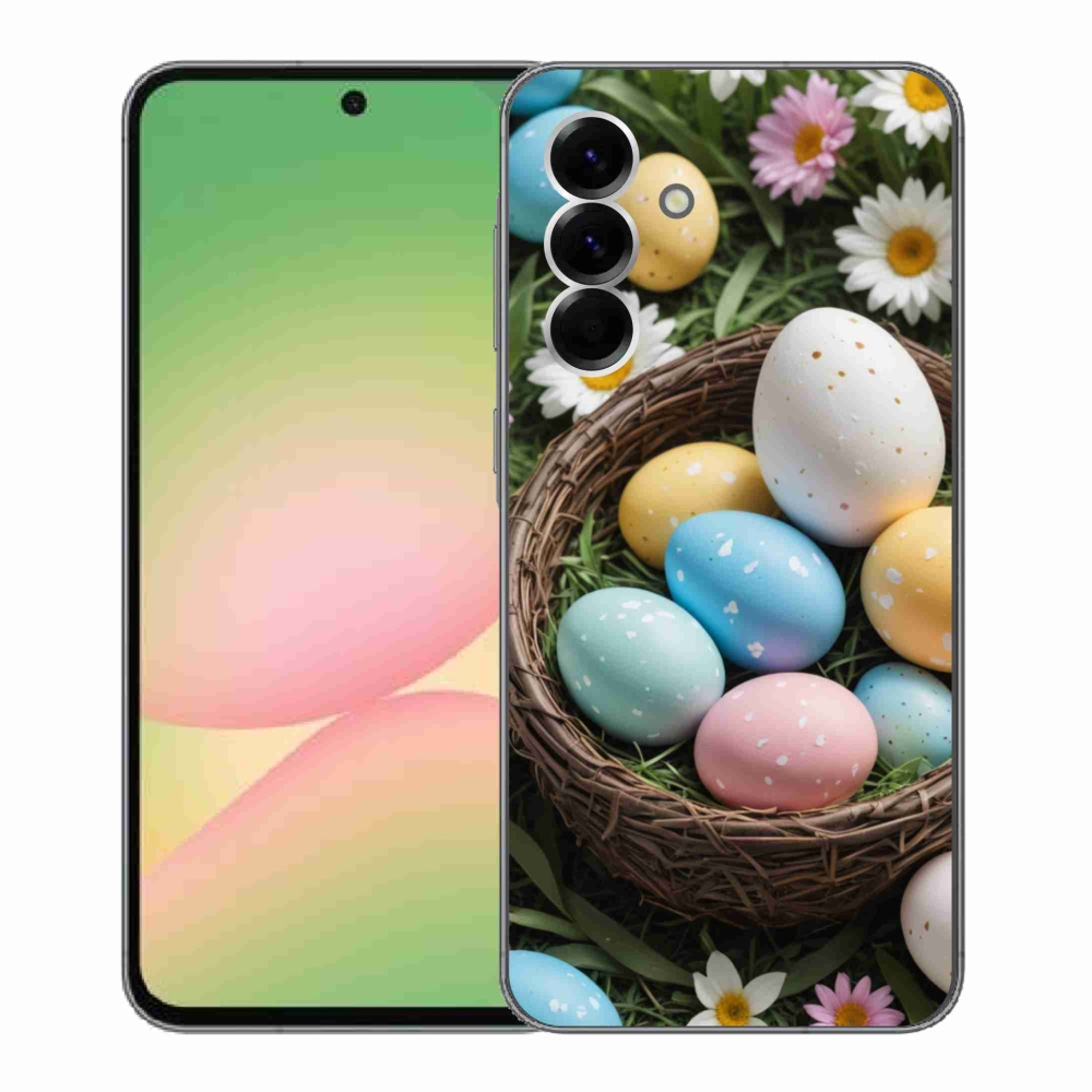 Gélový kryt mmCase na Samsung Galaxy A56 5G - veľkonočné vajíčka 2