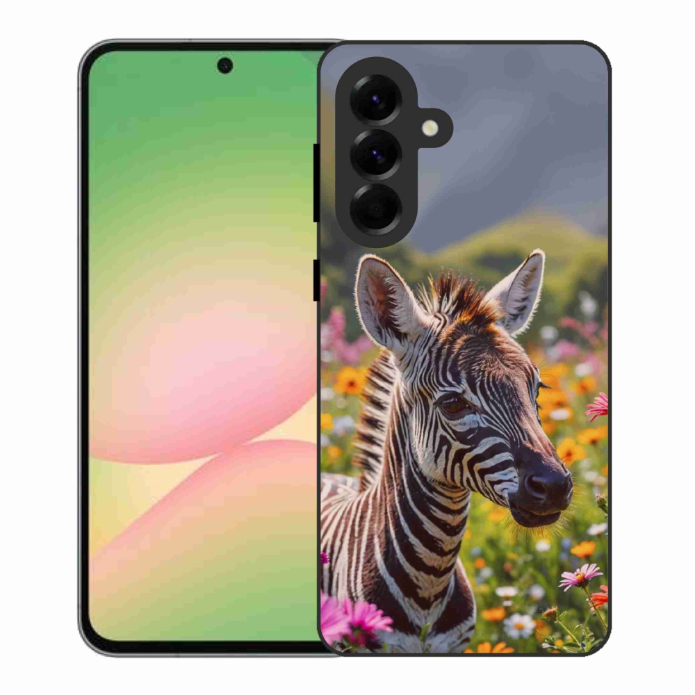 Gélový kryt mmCase na Samsung Galaxy A56 5G - zebra na lúke
