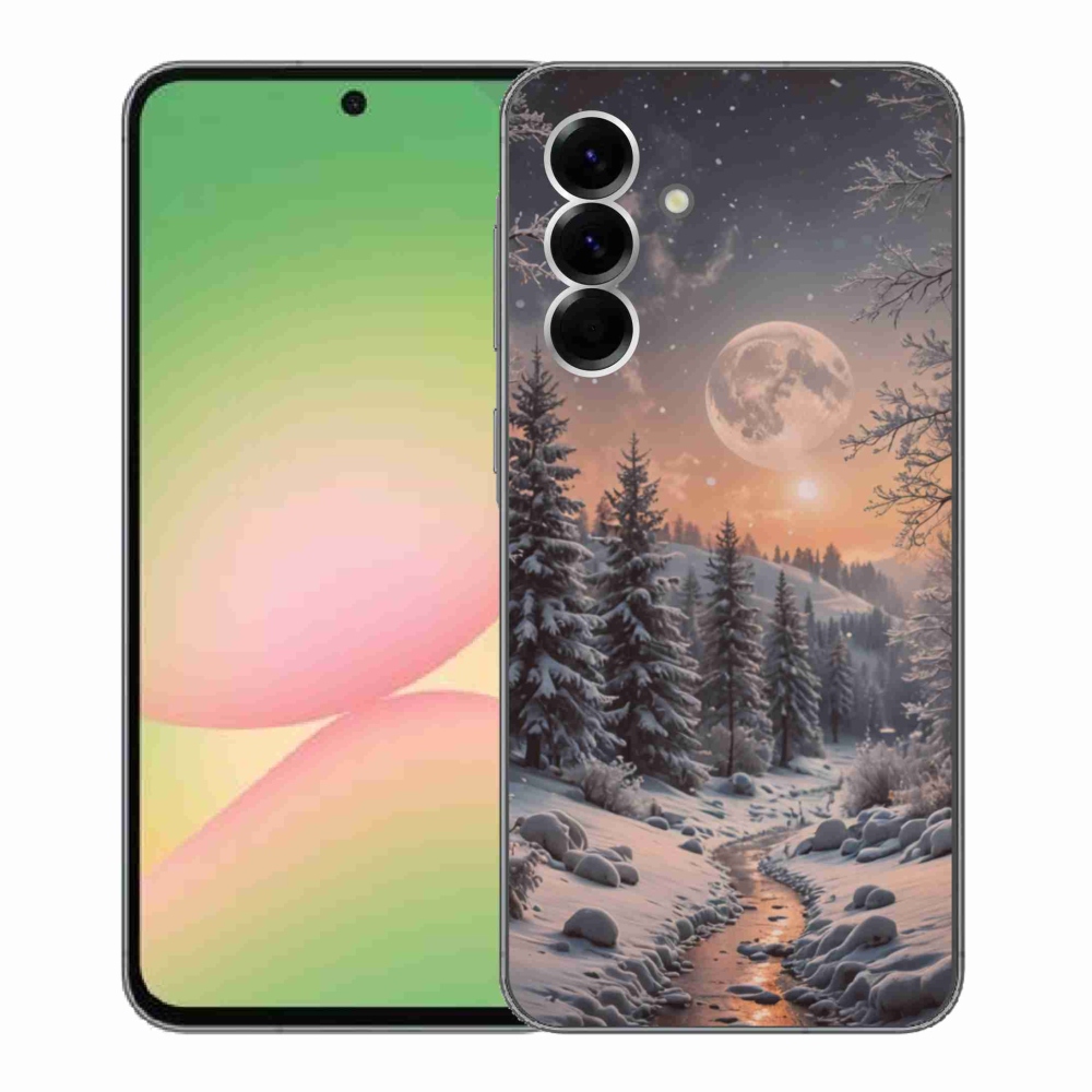 Gélový kryt mmCase na Samsung Galaxy A56 5G - zimná krajina 2