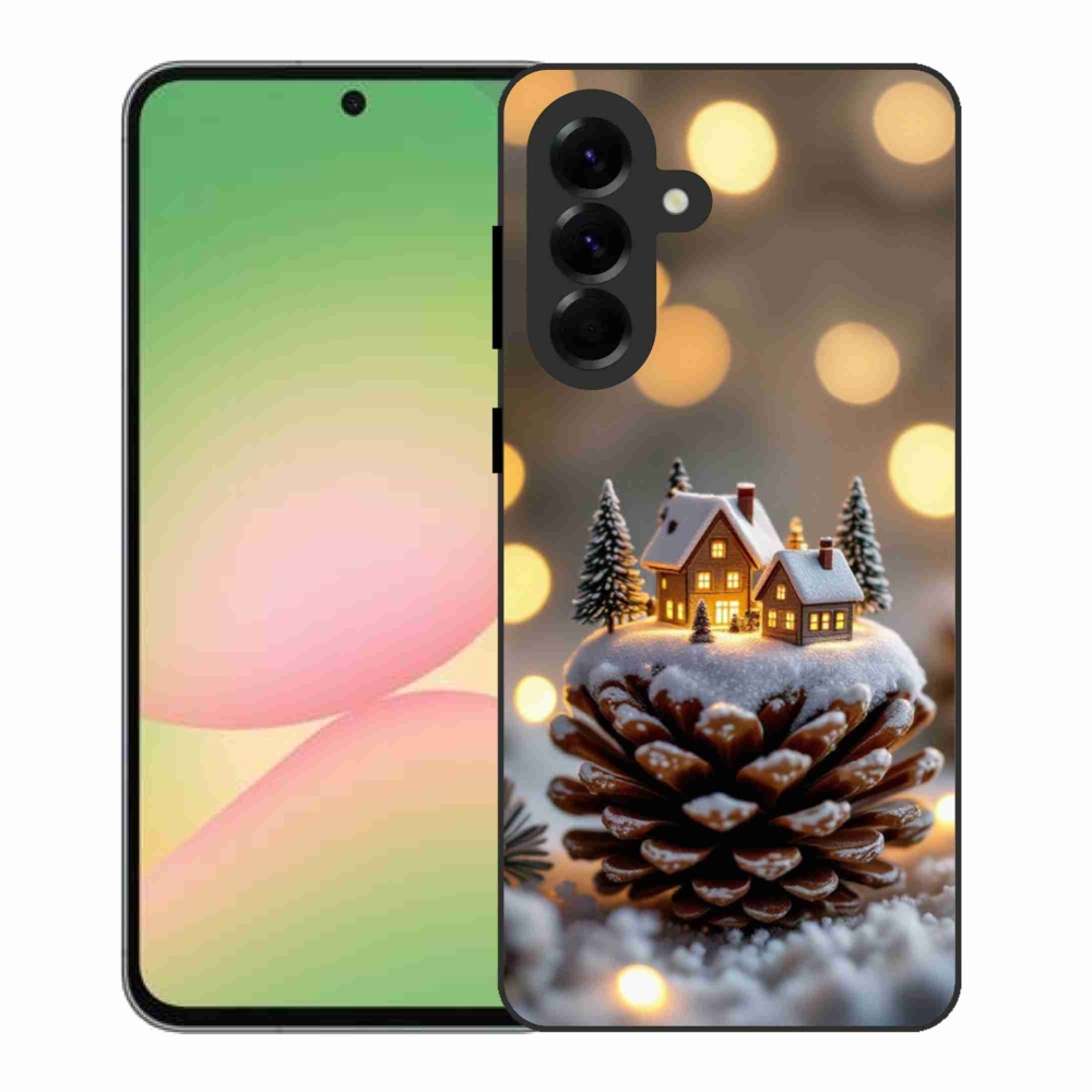 Gélový kryt mmCase na Samsung Galaxy A56 5G - zimná dedinka
