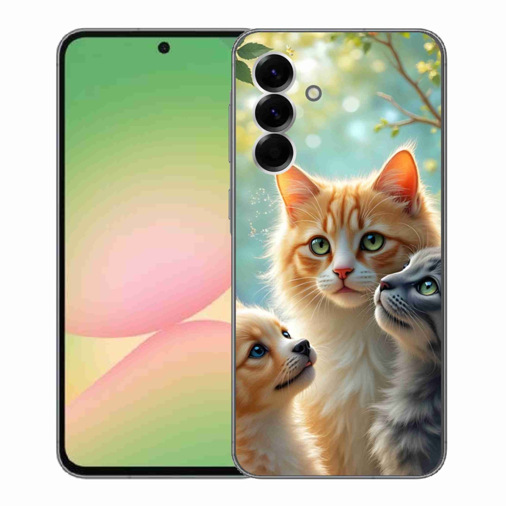 Gélový kryt mmCase na Samsung Galaxy A56 5G - zvieracie priateľstvo 2