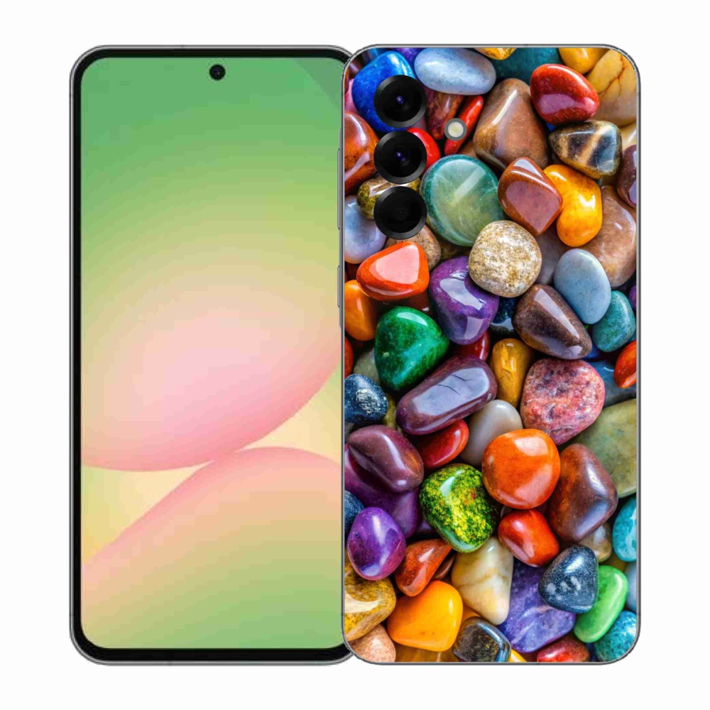 Gélový kryt mmCase na Samsung Galaxy A57 5G - farebné kamienky