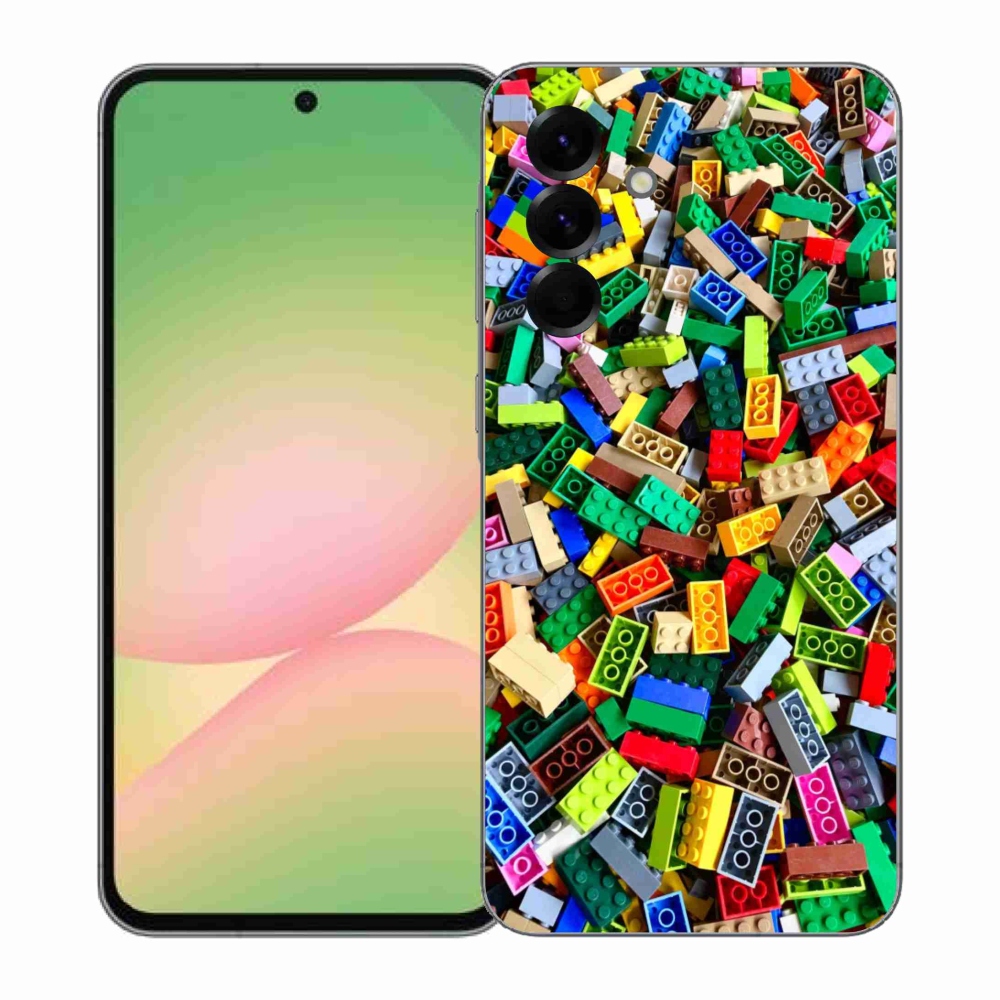 Gélový kryt mmCase na Samsung Galaxy A57 5G - farebné stavebné kocky