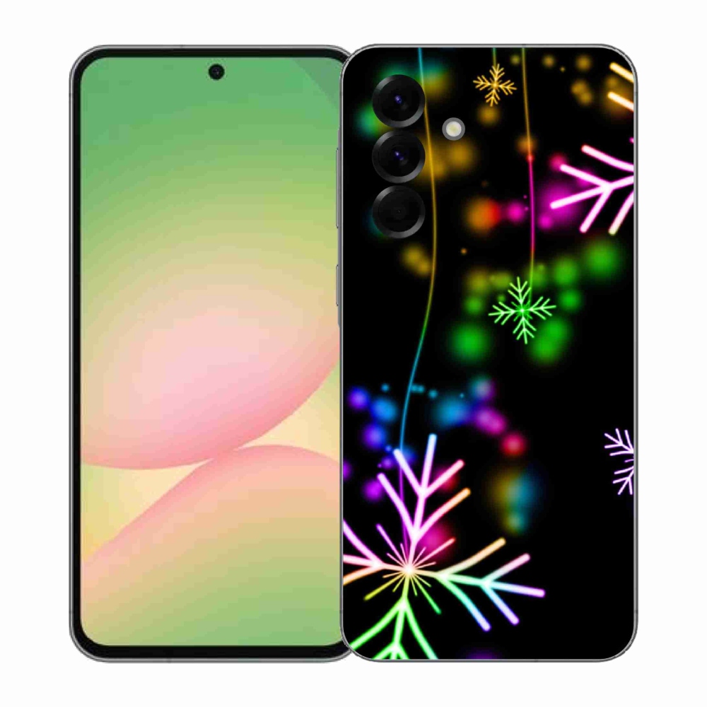 Gélový kryt mmCase na Samsung Galaxy A57 5G - farebné vločky