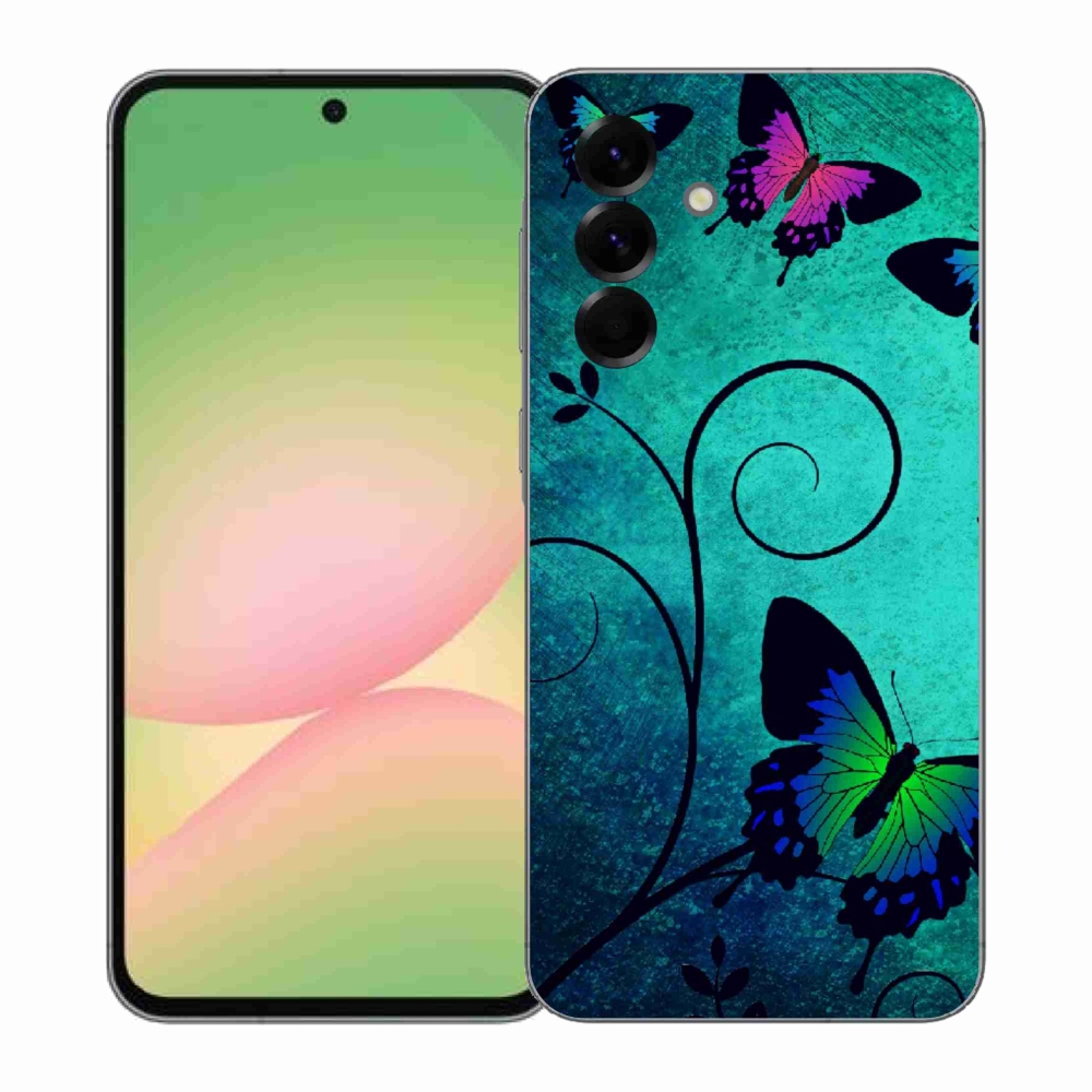 Gélový kryt mmCase na Samsung Galaxy A57 5G - farební motýle