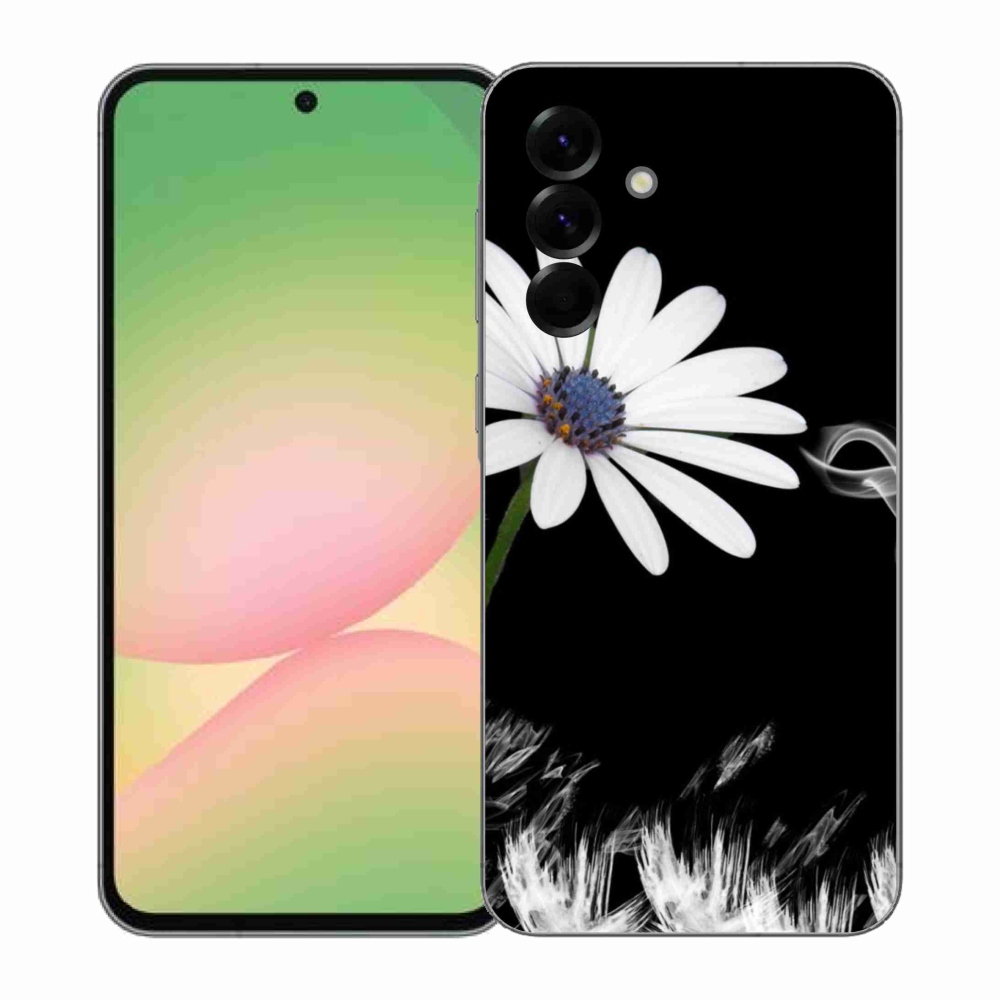 Gélový kryt mmCase na Samsung Galaxy A57 5G - biela kvetina