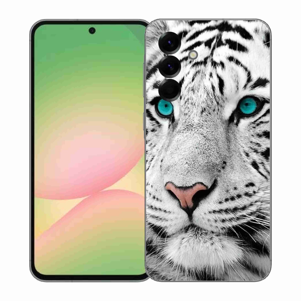 Gélový kryt mmCase na Samsung Galaxy A57 5G - biely tiger