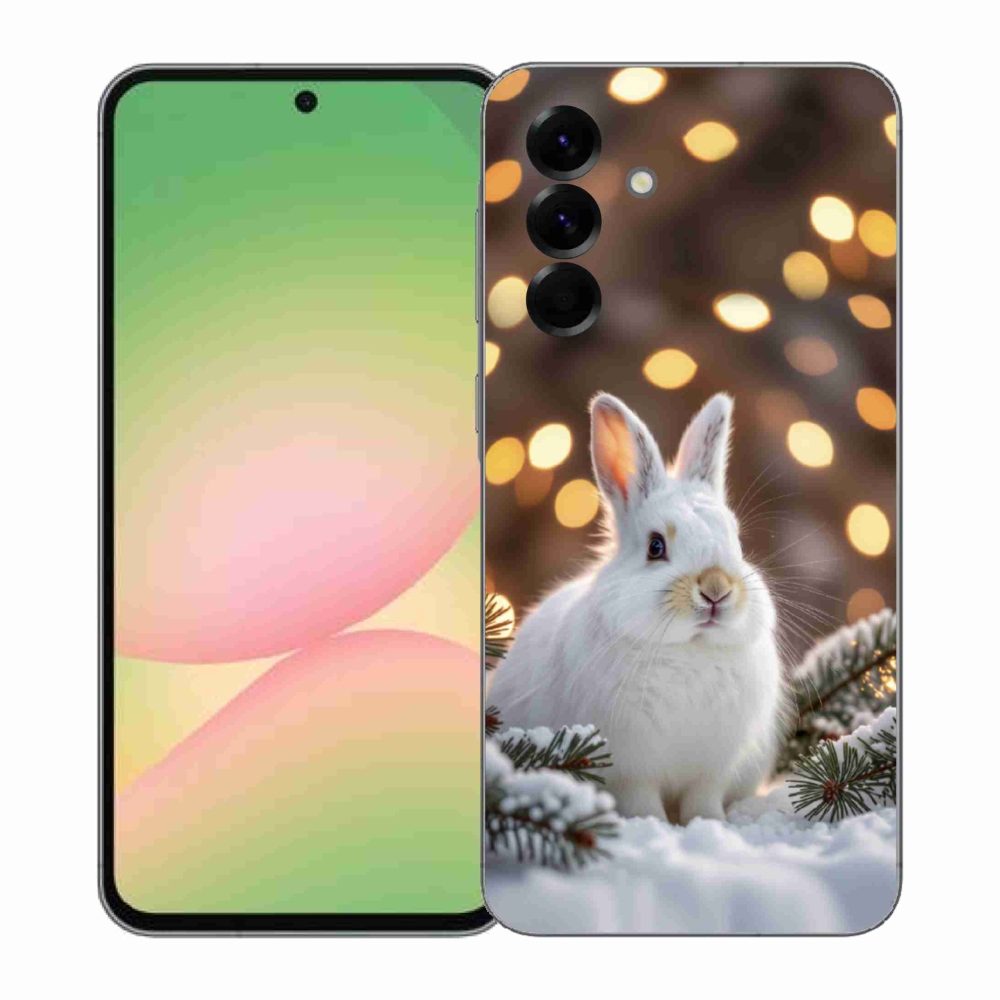 Gélový kryt mmCase na Samsung Galaxy A57 5G - biely zajac