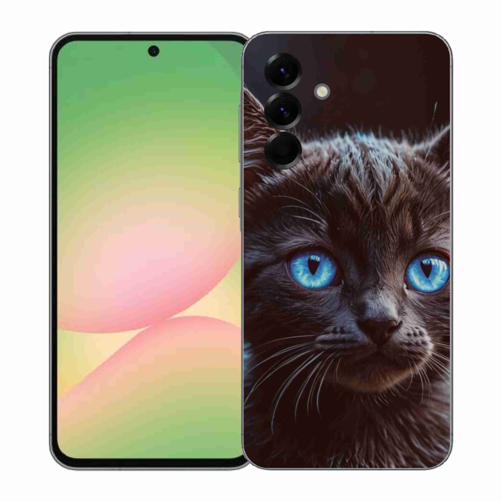 Gélový kryt mmCase na Samsung Galaxy A57 5G - čierne mačiatko 2