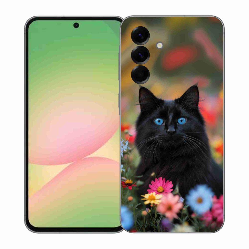 Gélový kryt mmCase na Samsung Galaxy A57 5G - čierne mačiatko 4