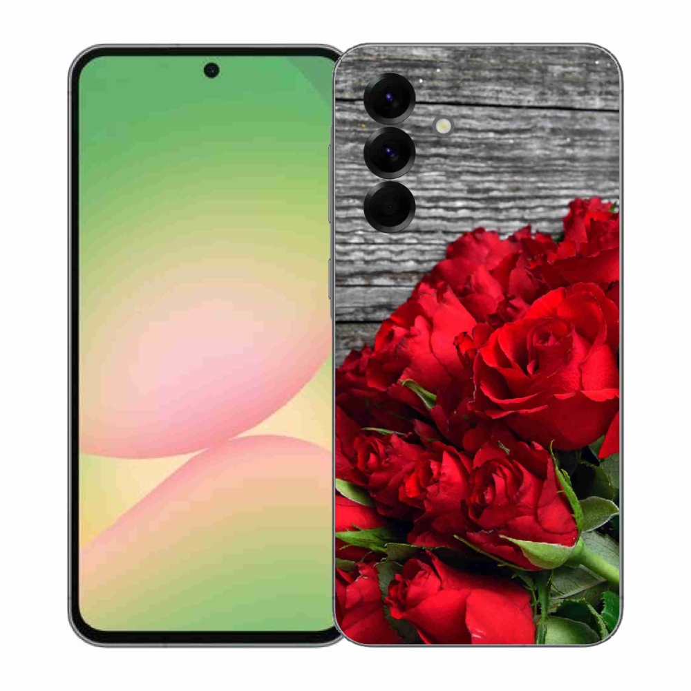 Gélový kryt mmCase na Samsung Galaxy A57 5G - červené ruže