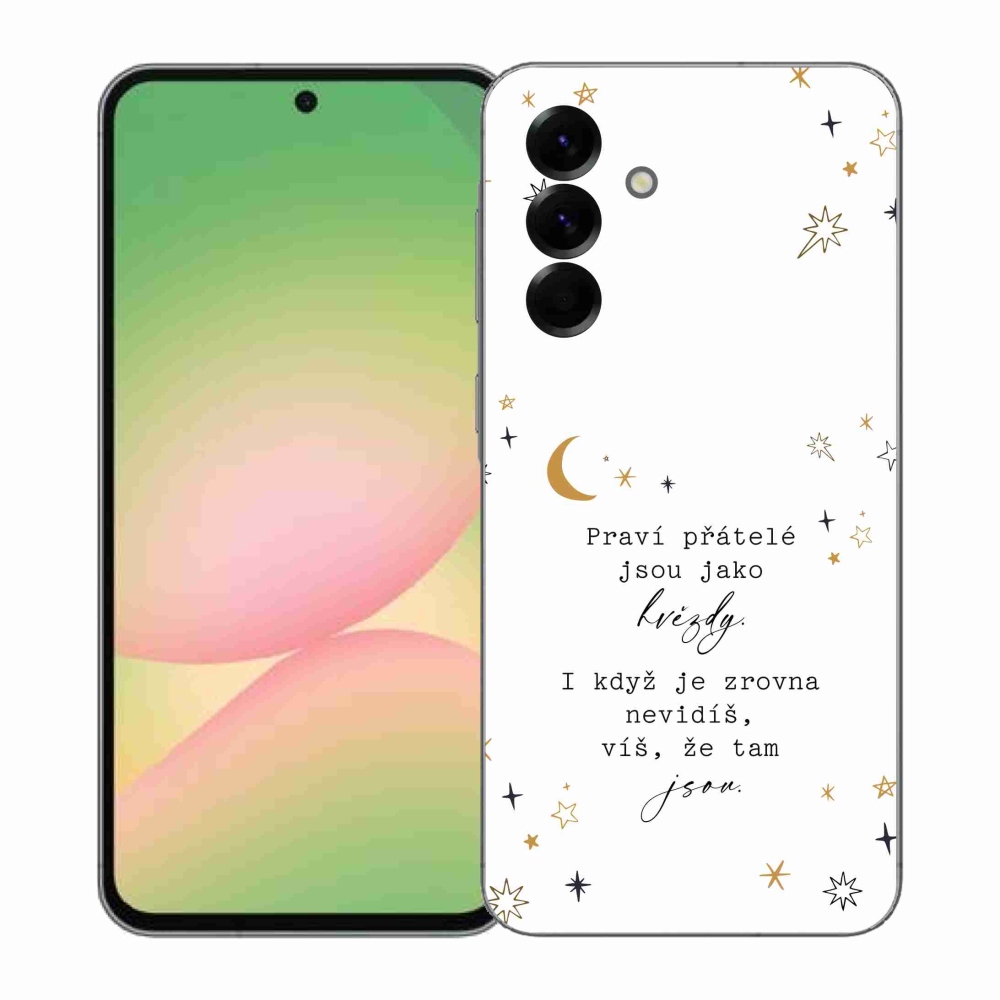 Gélový kryt mmCase na Samsung Galaxy A57 5G - citát 6 biele pozadie