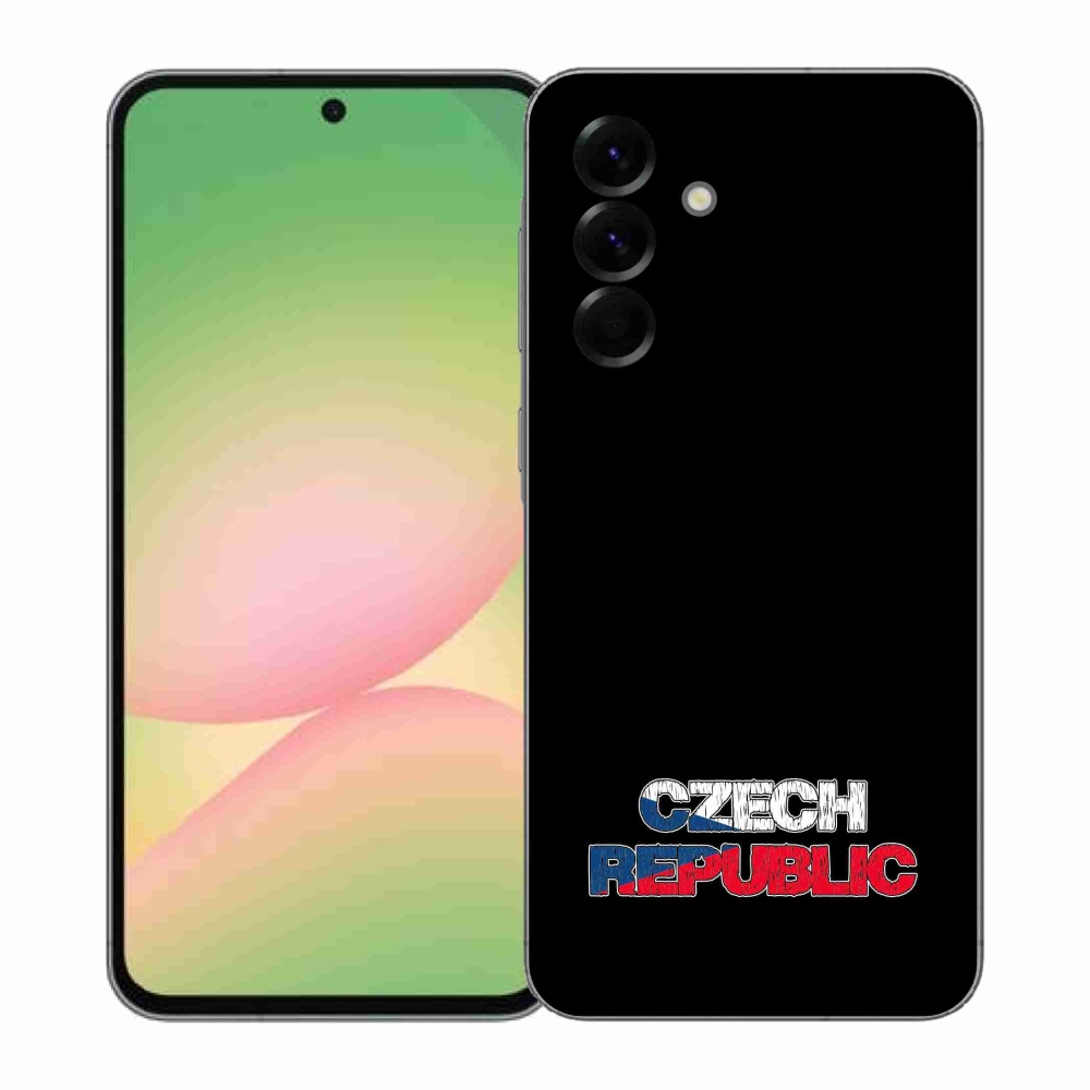 Gélový kryt mmCase na Samsung Galaxy A57 5G - Slovak Republic čierne pozadie