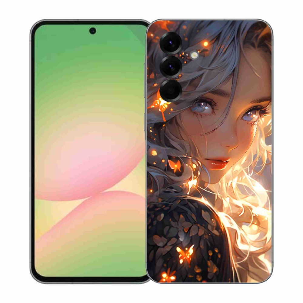 Gélový kryt mmCase na Samsung Galaxy A57 5G - dievča a motýle