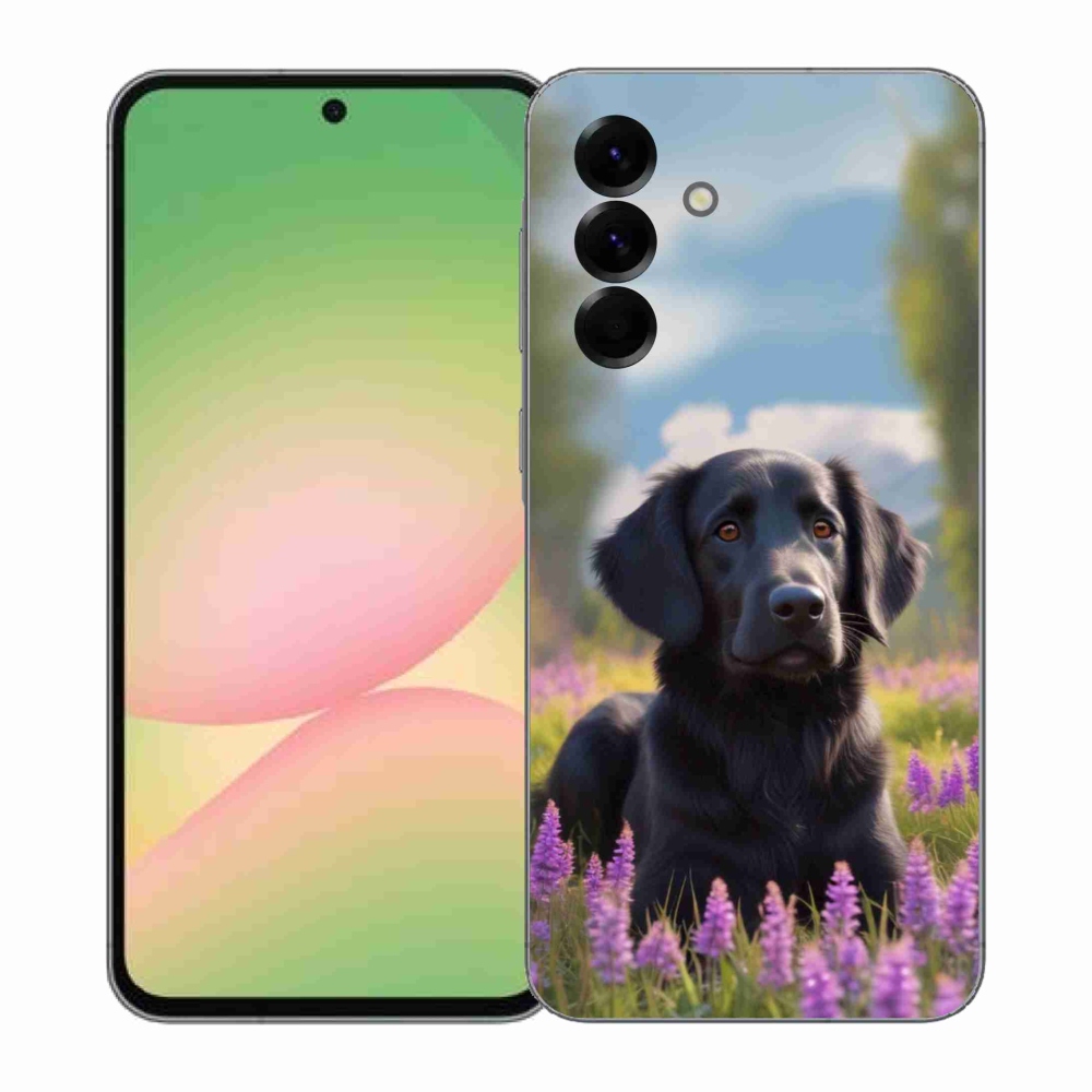 Gélový kryt mmCase na Samsung Galaxy A57 5G - elegantný čierny retriever