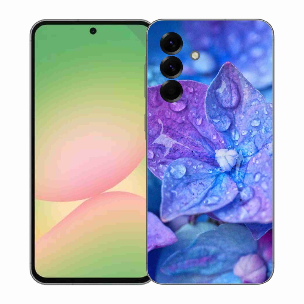 Gélový kryt mmCase na Samsung Galaxy A57 5G - fialový kvet