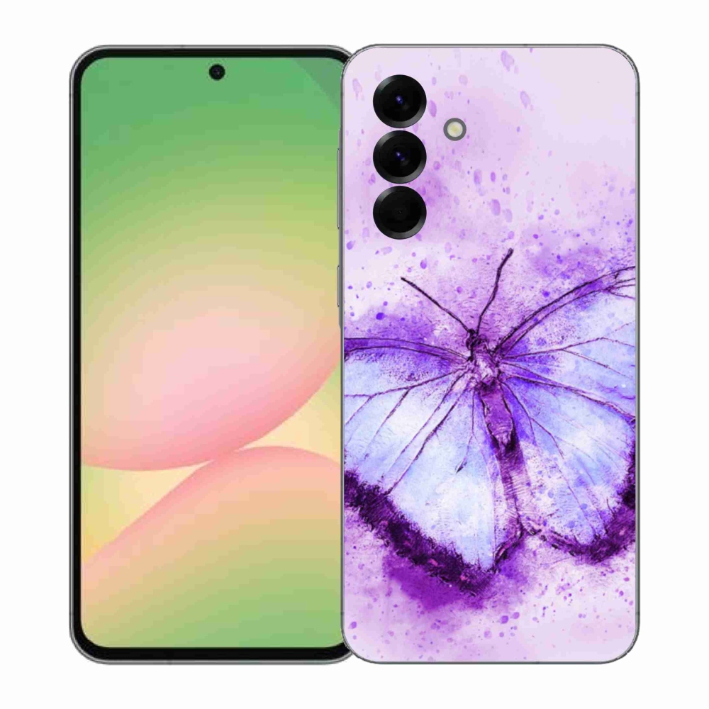 Gélový kryt mmCase na Samsung Galaxy A57 5G - fialový motýľ