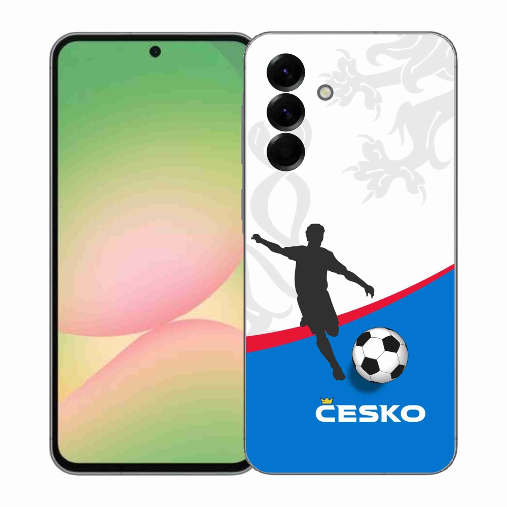 Gélový kryt mmCase na Samsung Galaxy A57 5G - futbal Česko 1