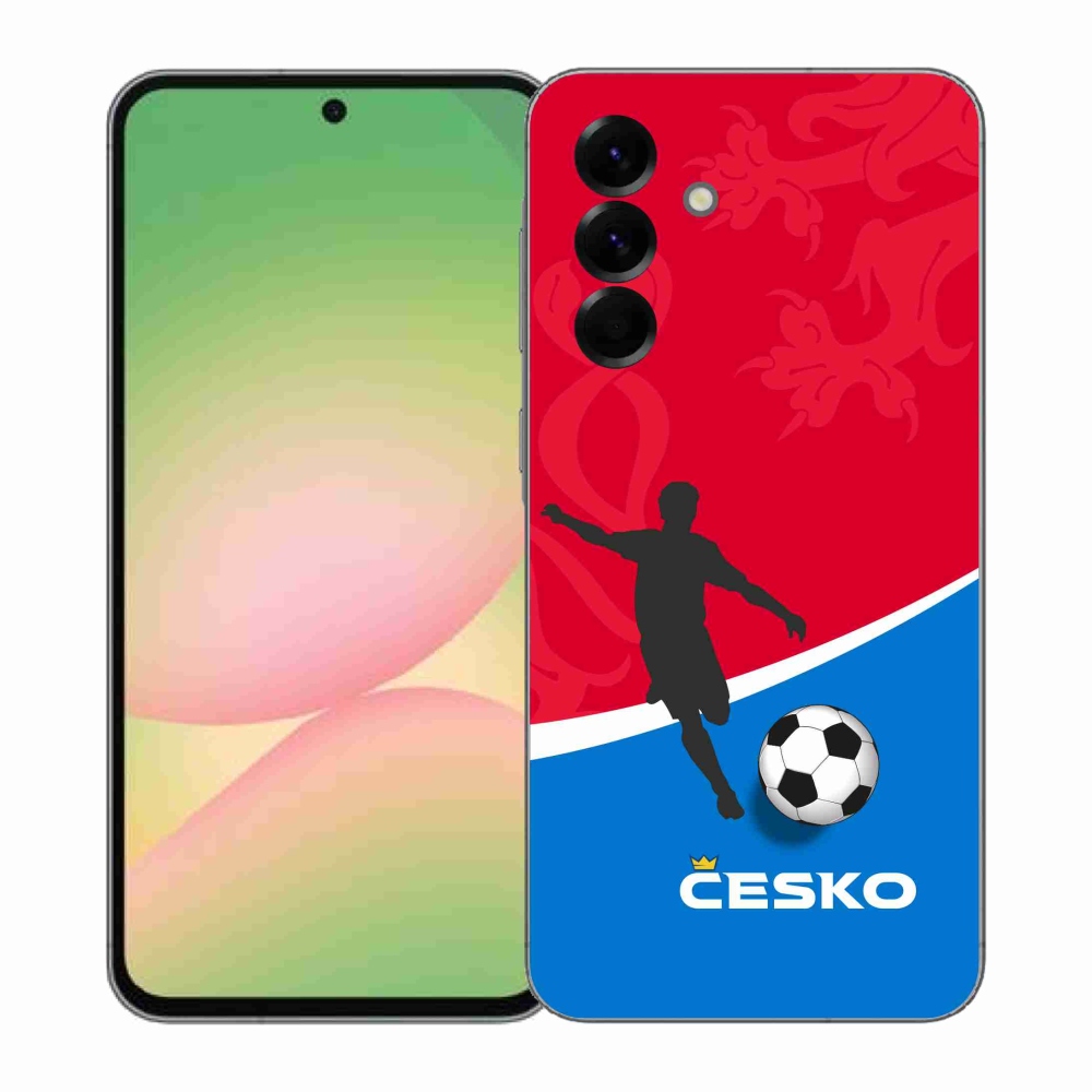 Gélový kryt mmCase na Samsung Galaxy A57 5G - futbal Česko