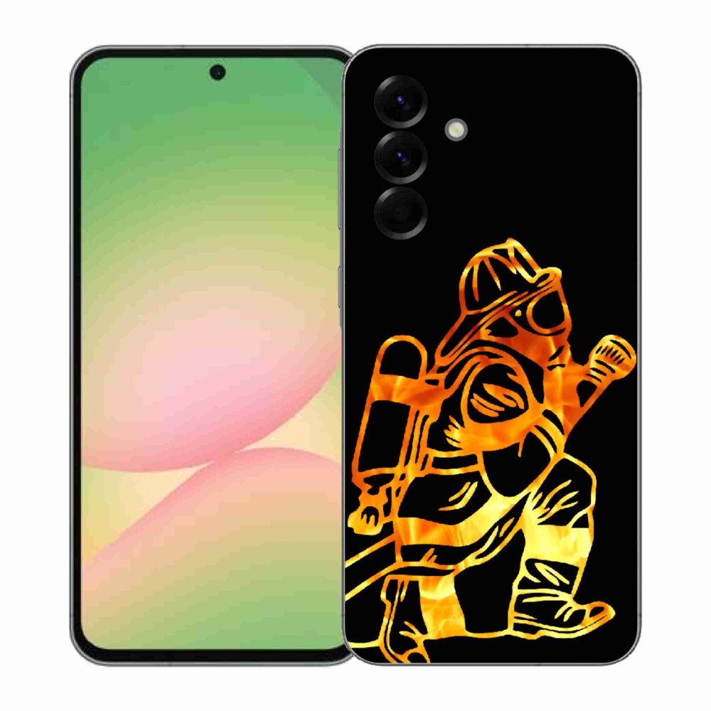 Gélový kryt mmCase na Samsung Galaxy A57 5G - hasič 1