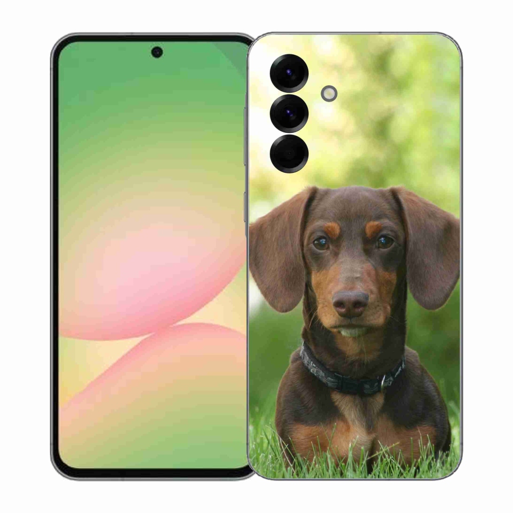 Gélový kryt mmCase na Samsung Galaxy A57 5G - hnedý jazvečík