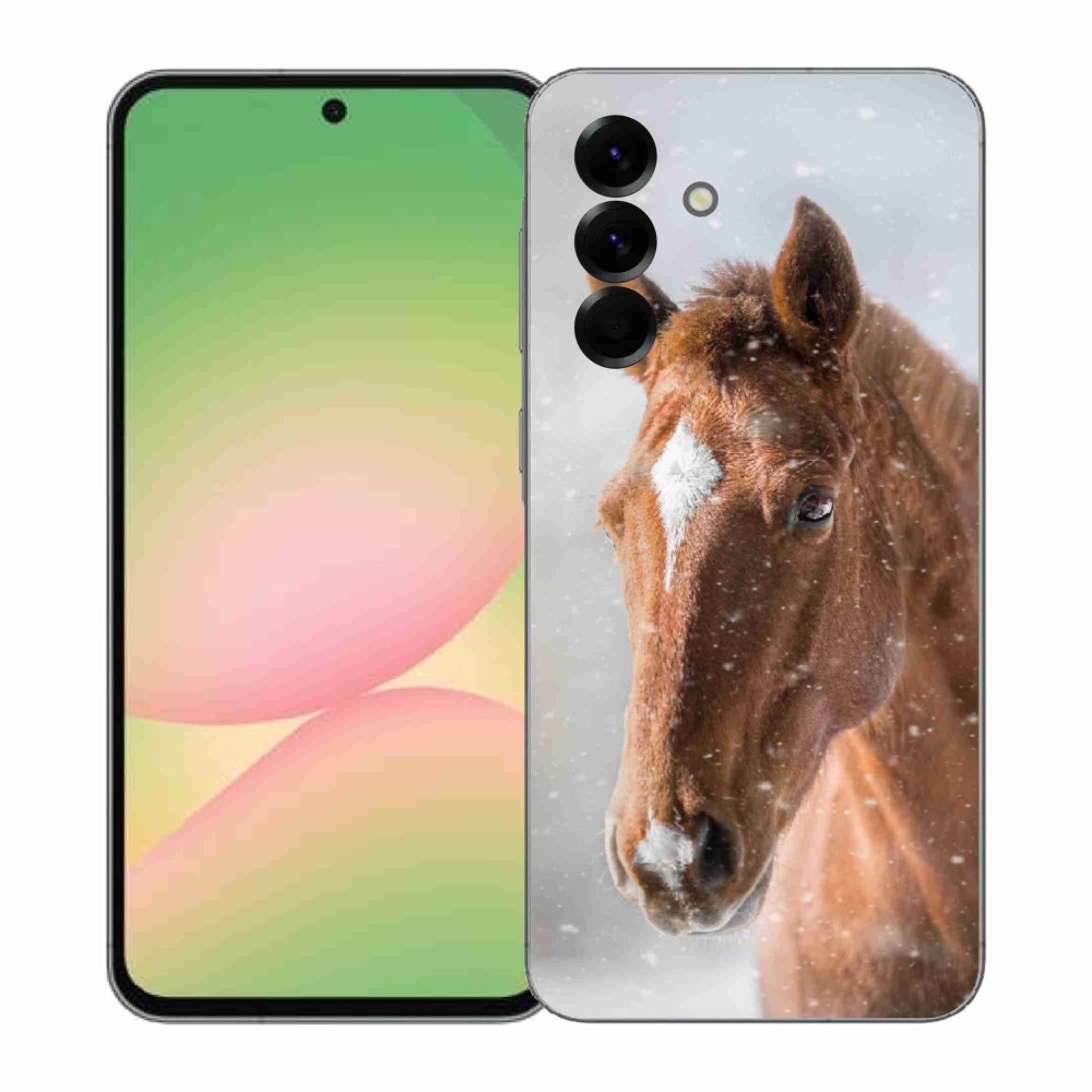 Gélový kryt mmCase na Samsung Galaxy A57 5G - hnedý kôň 2