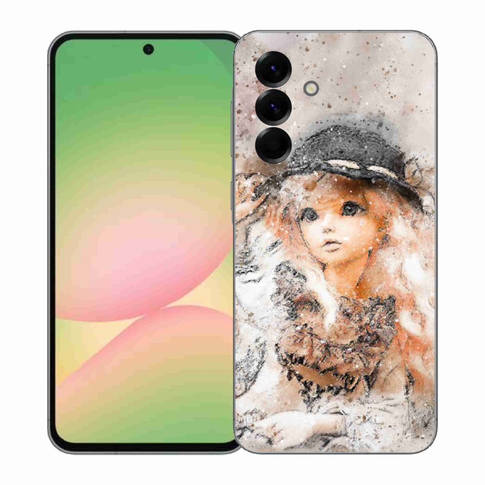 Gélový kryt mmCase na Samsung Galaxy A57 5G - dievčatko s klobúkom