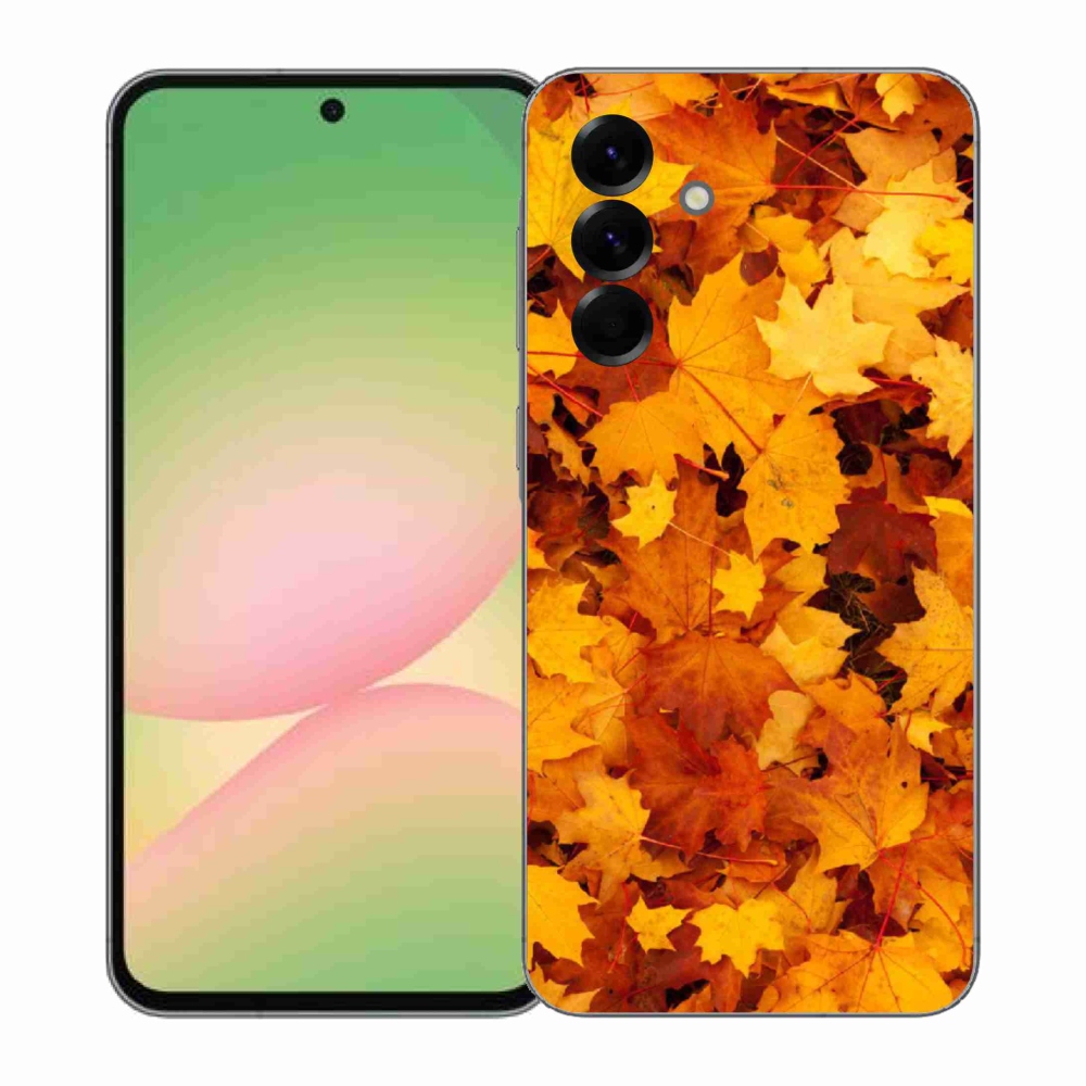 Gélový kryt mmCase na Samsung Galaxy A57 5G - javorové listy