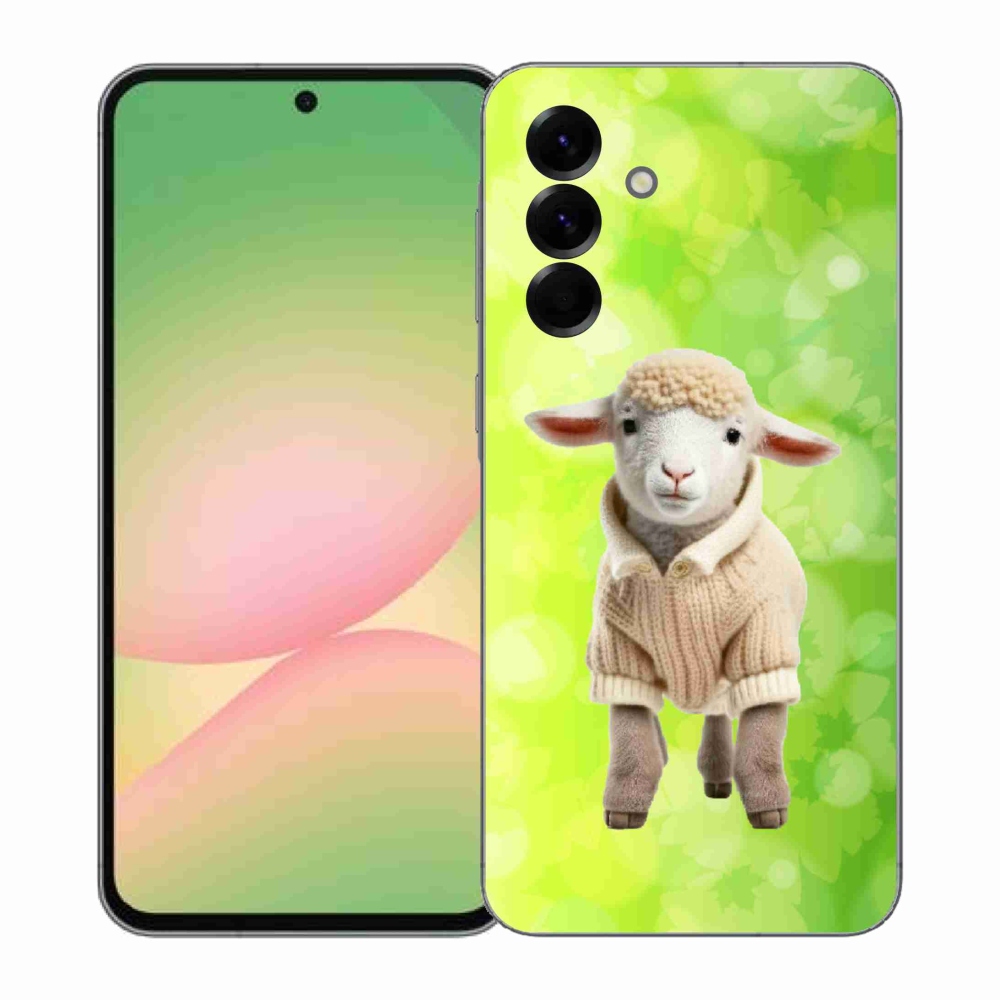 Gélový kryt mmCase na Samsung Galaxy A57 5G - jahňa vo svetri