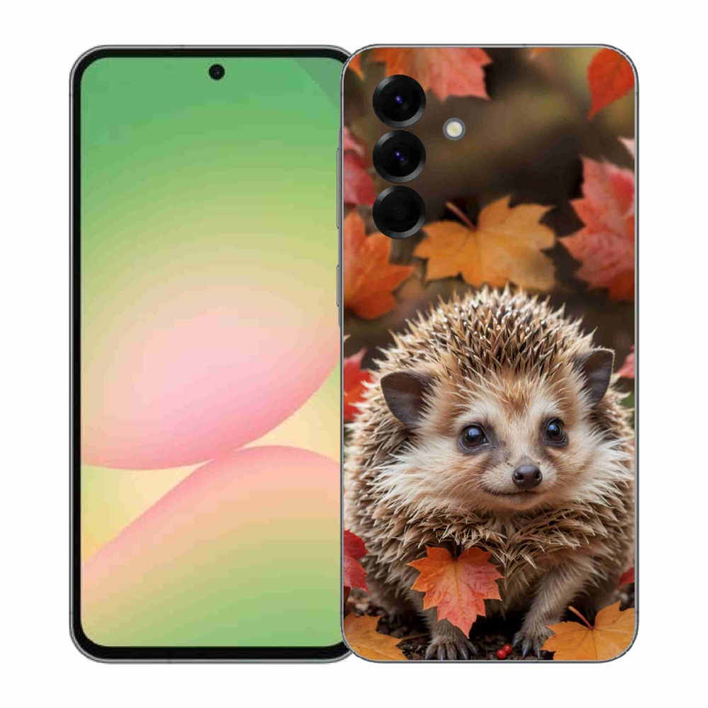 Gélový kryt mmCase na Samsung Galaxy A57 5G - ježko v lístii