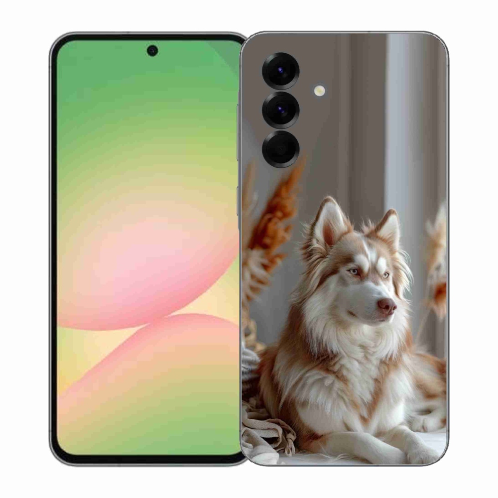 Gélový kryt mmCase na Samsung Galaxy A57 5G - pokojný sibírsky husky