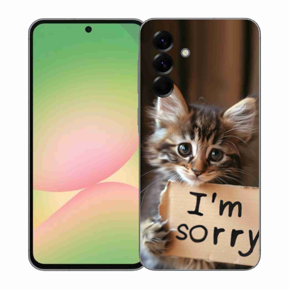 Gélový kryt mmCase na Samsung Galaxy A57 5G - mačacie ospravedlnenie