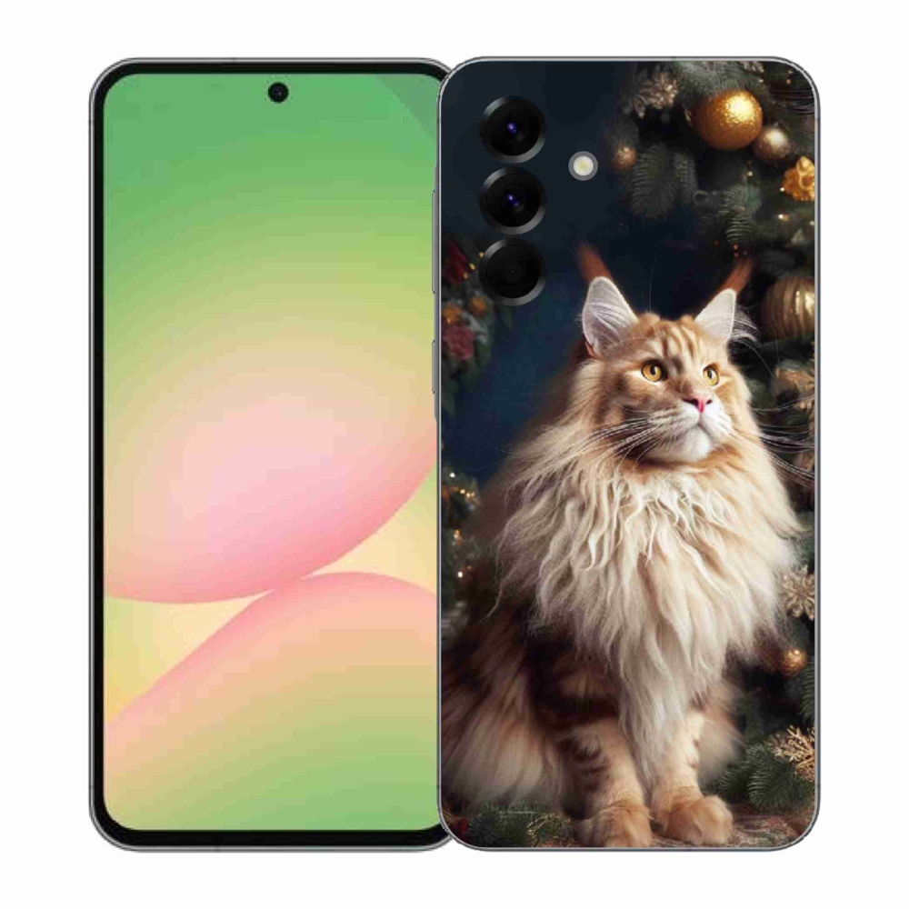 Gélový kryt mmCase na Samsung Galaxy A57 5G - mačka pri stromčeku