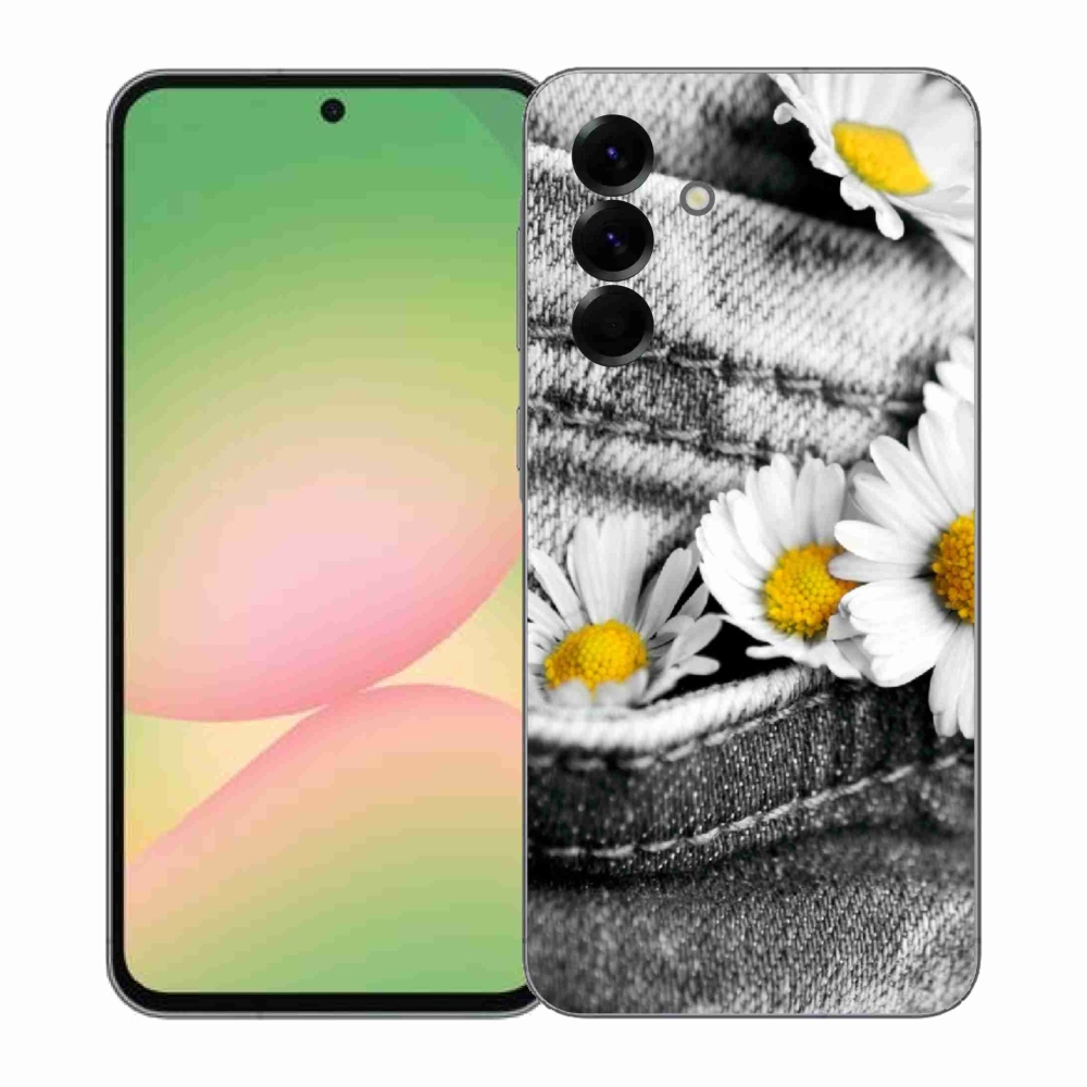 Gélový kryt mmCase na Samsung Galaxy A57 5G - margaréty