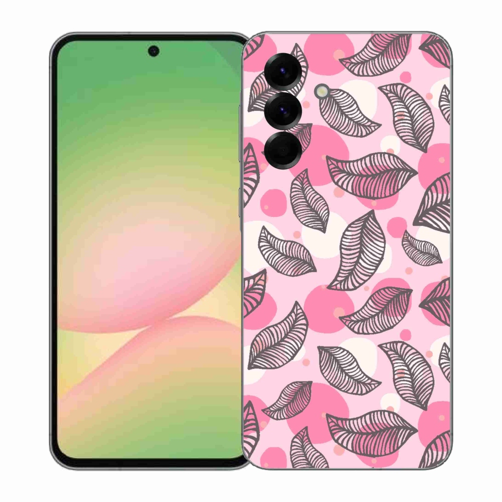 Gélový kryt mmCase na Samsung Galaxy A57 5G - kreslené padajúce listy