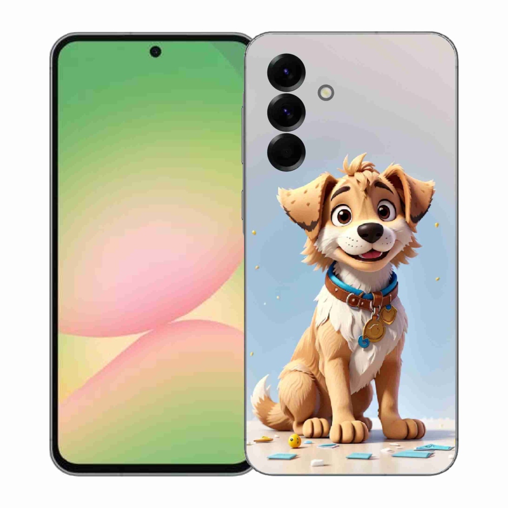 Gélový kryt mmCase na Samsung Galaxy A57 5G - kreslené šteňa