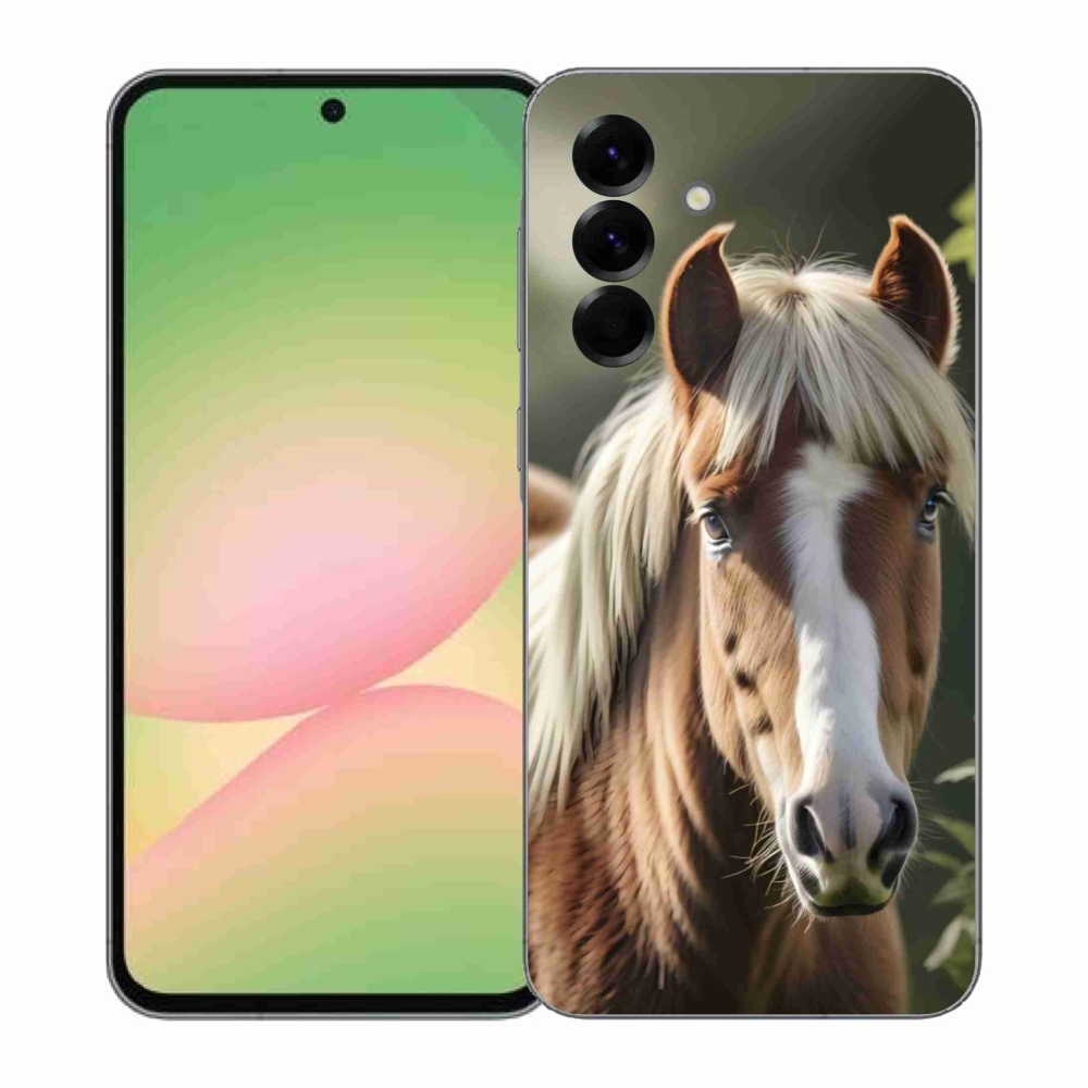 Gélový kryt mmCase na Samsung Galaxy A57 5G - kôň so svetlou hrivou