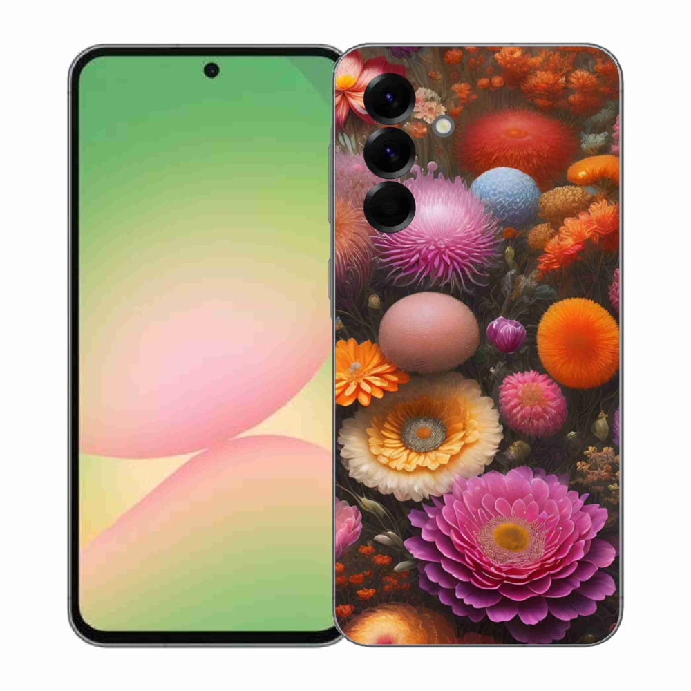 Gélový kryt mmCase na Samsung Galaxy A57 5G - kvetinová kompozícia