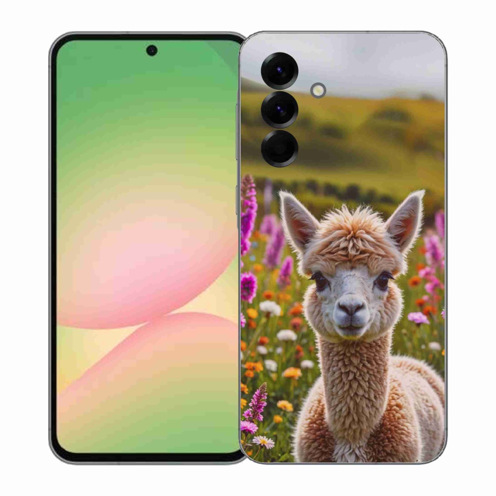 Gélový kryt mmCase na Samsung Galaxy A57 5G - lama na lúke