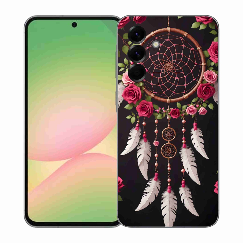 Gélový kryt mmCase na Samsung Galaxy A57 5G - lapač snov s ružami