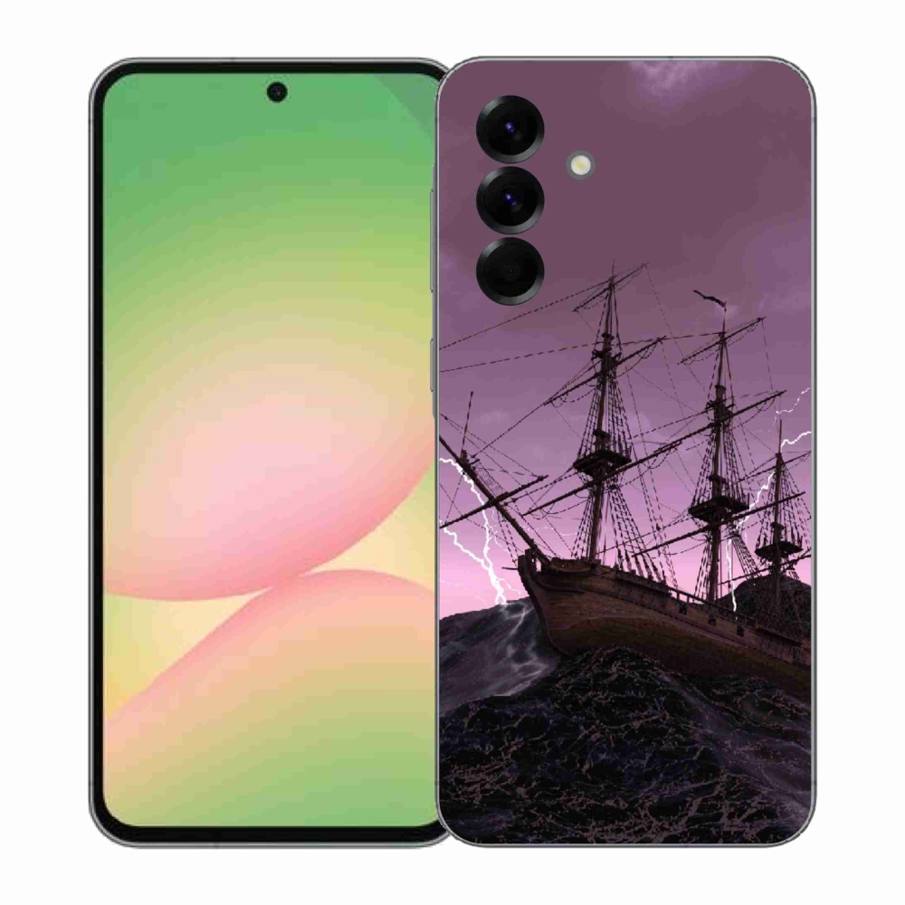 Gélový kryt mmCase na Samsung Galaxy A57 5G - loď v búrke